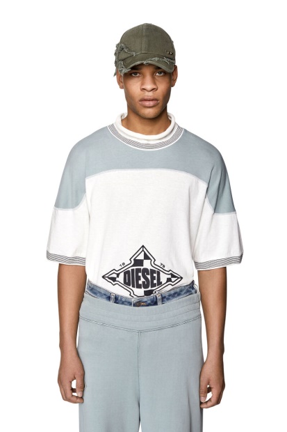 Diesel UK T-Ollar White