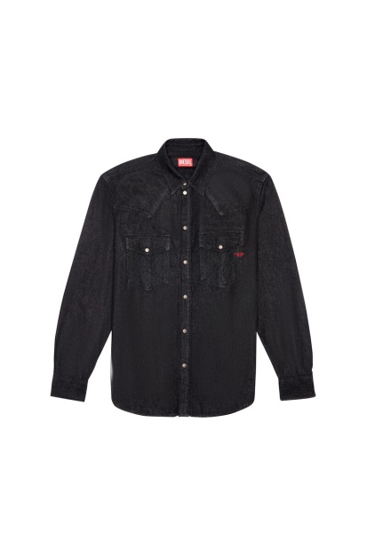 Diesel UK D-Ocean Western Shirt Black/Dark Grey