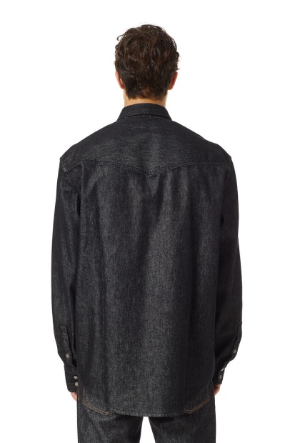 Diesel UK D-Ocean Western Shirt Black/Dark Grey