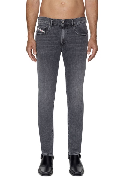 Black/Dark Grey Diesel UK 2019 D-Strukt 09C47 Fashion Slim Jeans