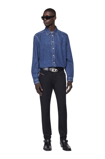 2019 D-Strukt 069Yp Slim Jeans Diesel UK Black/Dark Grey