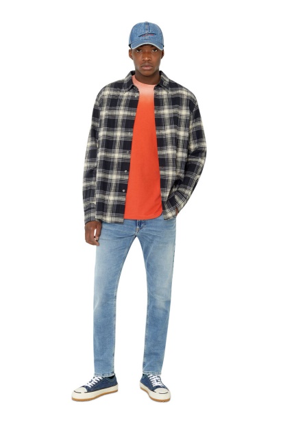 Diesel UK Krooley Joggjeans 068Ba Tapered In Medium Blue