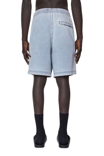 D-Boxy Track Denim Shorts Diesel UK Light Blue