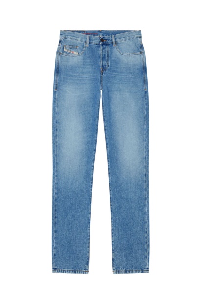 2020 D-Viker 09C15 Straight Jeans Diesel UK In Light Blue
