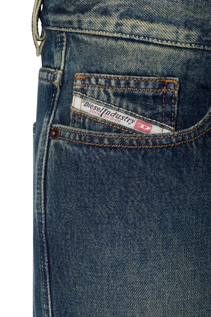 Dark Blue Diesel UK 2020 D-Viker 09C04 Straight Jeans