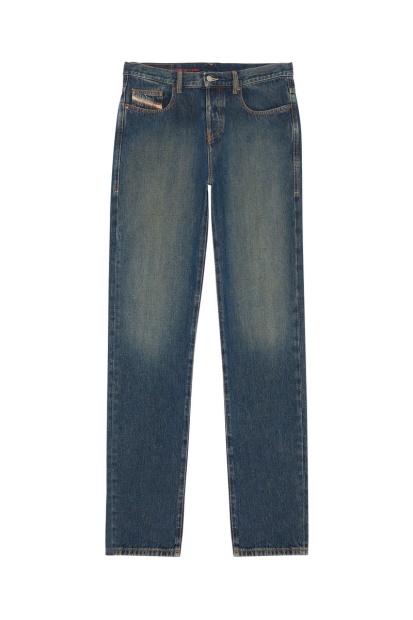 2020 D-Viker 09C04 Straight Jeans Diesel UK Dark Blue
