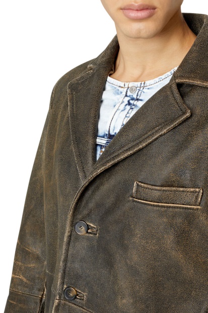 Diesel UK L-Coat-Treat Brown