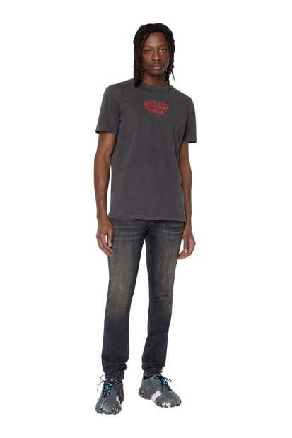 Diesel UK 1979 Sleenker 09D88 Skinny Jeans Black/Dark Grey