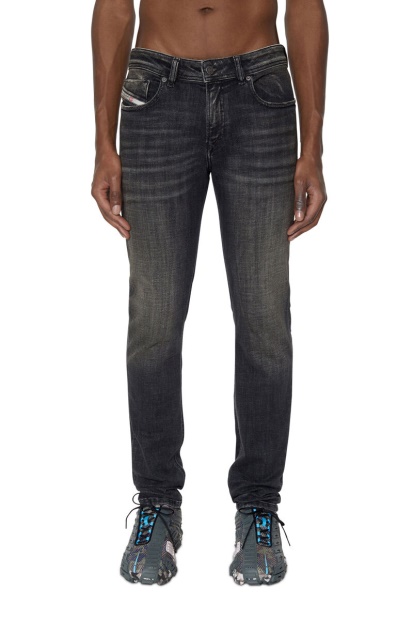 Diesel UK 1979 Sleenker 09D88 Skinny Jeans Black/Dark Grey