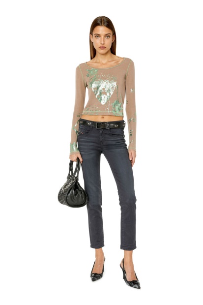 Diesel UK D-Ollies Joggjeans 068Cq Slim Black/Dark Grey