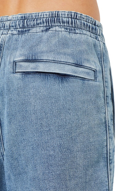 Diesel UK Light Blue D-Boxy Track Denim Shorts