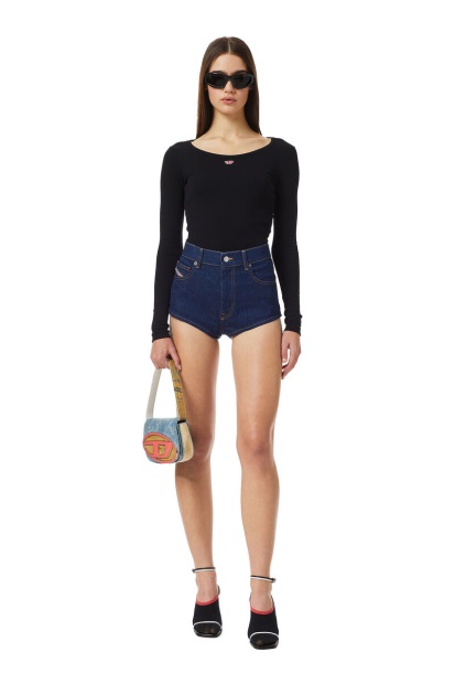 De-Lunar Hot Pants Diesel UK Dark Blue
