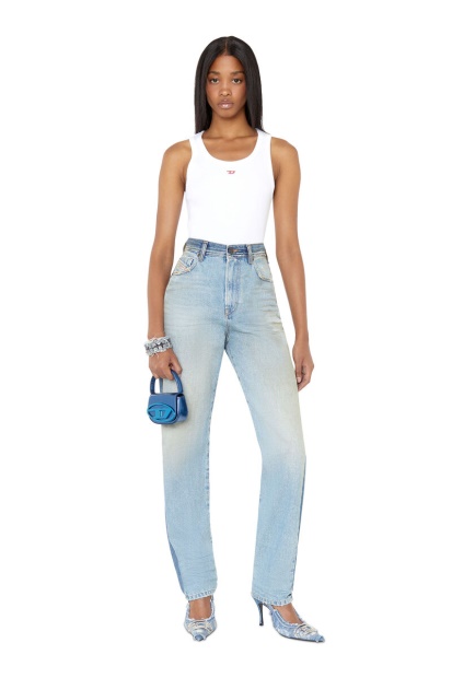 Diesel UK 1956 09E21 Straight Jeans Light Blue