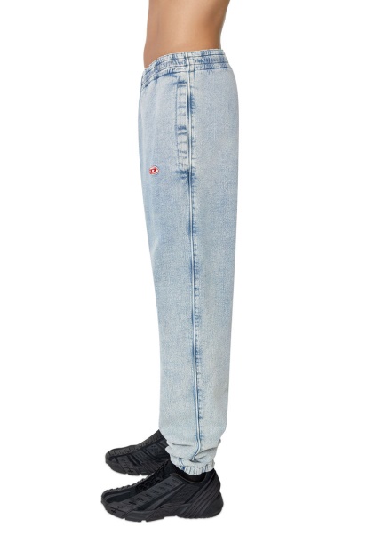 Light Blue Diesel UK Fashion D-Lab Track Denim 09D01 Tapered