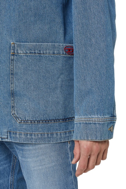 Medium Blue Diesel UK D-Rolk Workwear Jacket