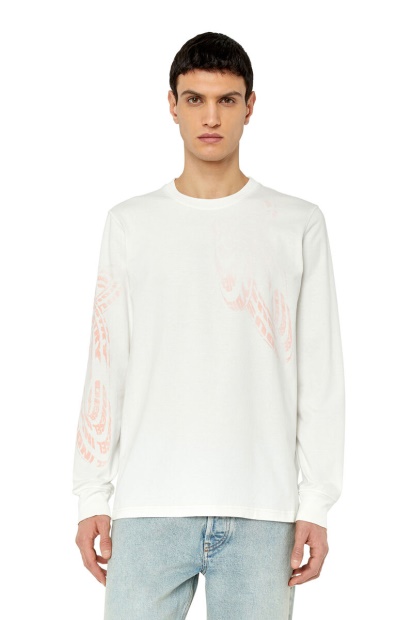 Diesel UK T-Just-Ls-G1 White