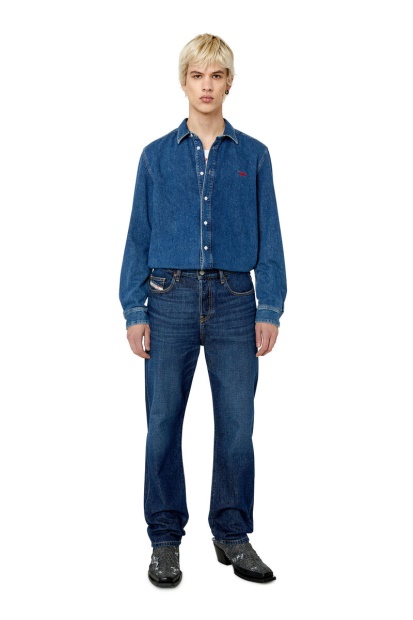 Dark Blue D-Simply Basic Shirt Diesel UK