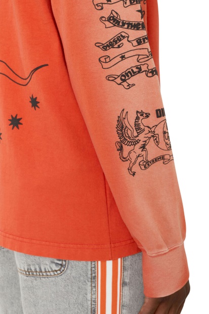 Diesel UK T-Just-Ls-E3 Orange