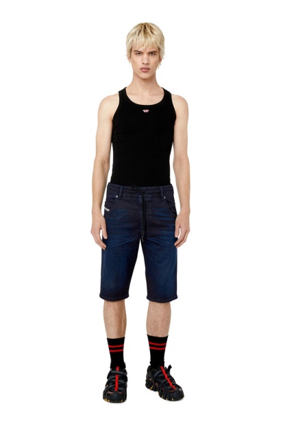 Diesel UK D-Krooshort-Z Joggjeans In Dark Blue
