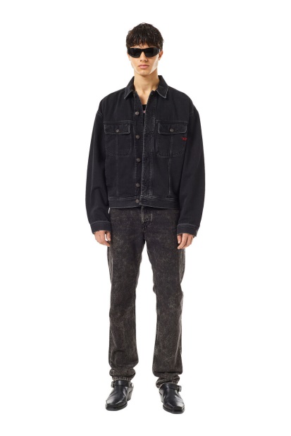 D-Lillo Trucker Jacket Diesel UK Black/Dark Grey
