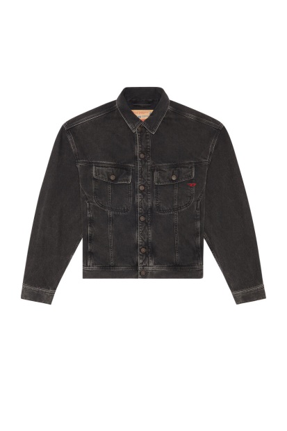 D-Lillo Trucker Jacket Diesel UK Black/Dark Grey