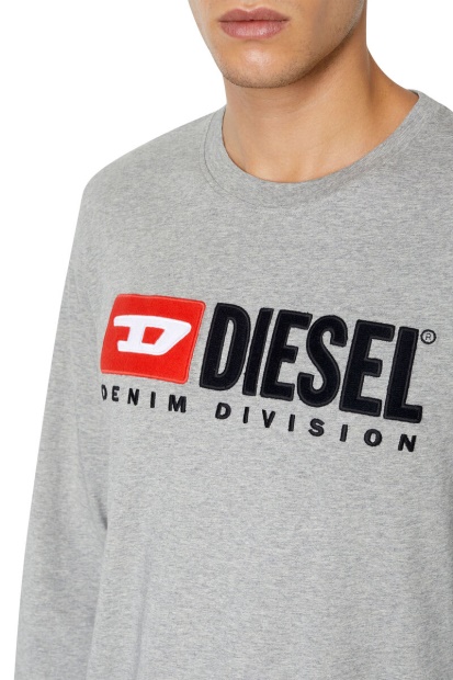 Diesel UK T-Just-Ls-Div In Grey