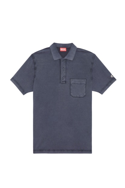 Dark Blue T-Polo-Worky-Dov-Pe Diesel UK