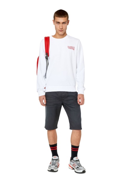 Diesel UK D-Krooshort-Z Joggjeans Black/Dark Grey