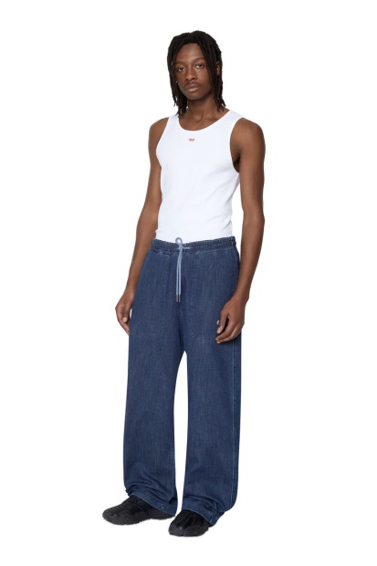 Diesel UK Dark Blue D-Martians Track Denim 09C30 Straight