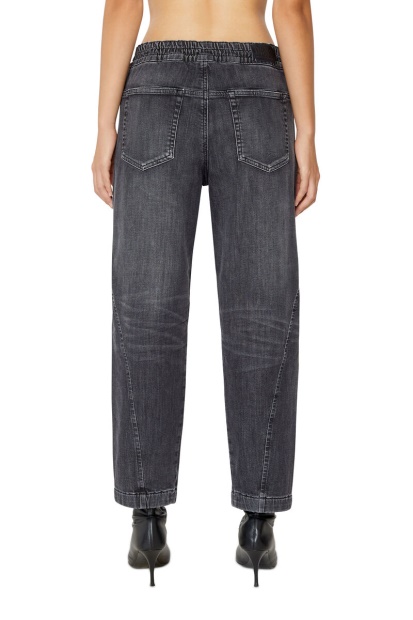 Diesel UK Krailey Joggjeans 09D52 Boyfriend Black/Dark Grey