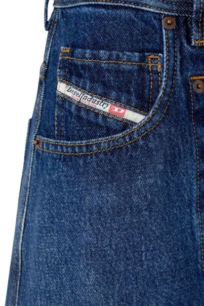 De-Albus-L A-Line Long Skirt Diesel UK Dark Blue