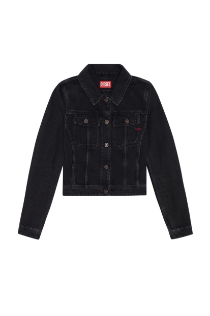 De-Slimmy Trucker Jacket Diesel UK Black/Dark Grey