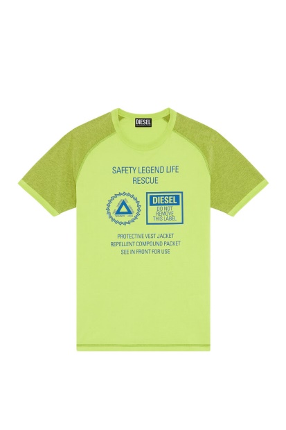 Diesel UK T-Dieglan Green Fluo
