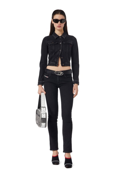 Diesel UK Black/Dark Grey 2002 Z9C25 Straight Jeans