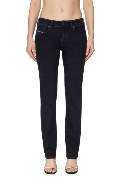 Black/Dark Grey Diesel UK 2002 Z9C25 Straight Jeans