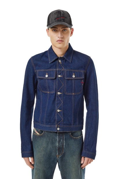 Dark Blue Diesel UK D-Milo Trucker Jacket