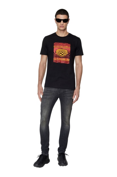 Diesel UK 1983 09D88 Skinny Jeans Black/Dark Grey