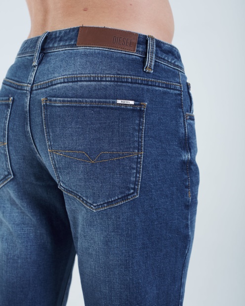 Medium Blue Diesel UK Nikolai Classic Bootcut Laundry