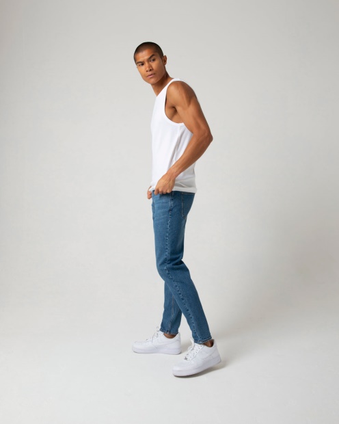 Diesel UK Harrisson Relaxed Taper Washed Blue