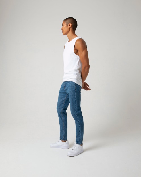 Diesel UK Harrisson Relaxed Taper Washed Blue