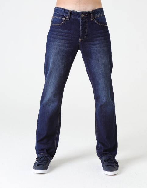 Dark Blue Diesel UK Rudy Straight Washed Indigo