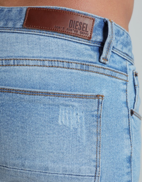 Saxon Skinny Fit Ocean Diesel UK Light Blue