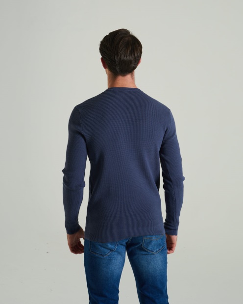 Blue Waldon Sweater Steel Indigo Diesel UK