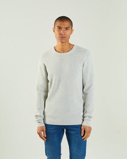 Light Grey Diesel UK Waldon Sweater Blizzard Marl