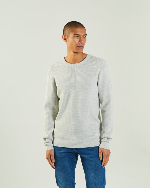 Light Grey Diesel UK Waldon Sweater Blizzard Marl