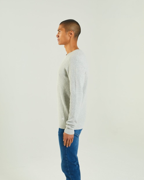 Light Grey Diesel UK Waldon Sweater Blizzard Marl