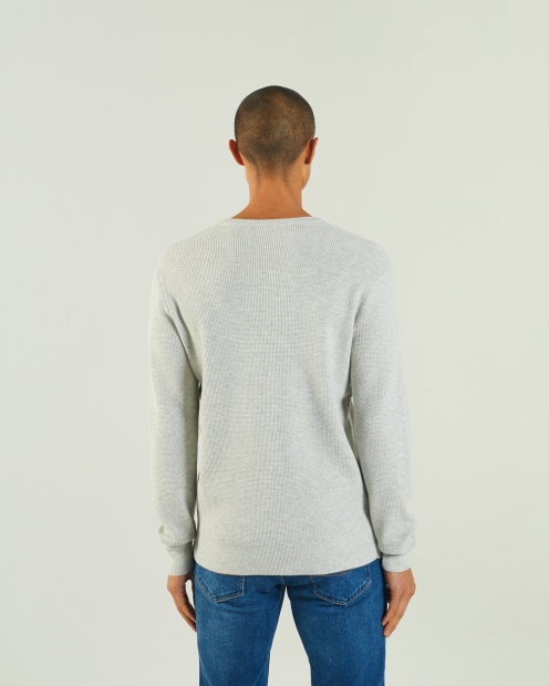 Light Grey Diesel UK Waldon Sweater Blizzard Marl