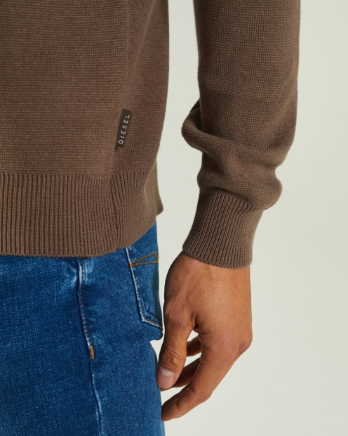 Brown Eden Sweater Siltstone Diesel UK