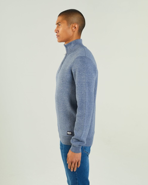 Colter Half Zip Snorkel Mel Diesel UK Blue