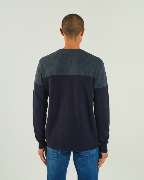 Luigi Sweater Navy/Green Diesel UK